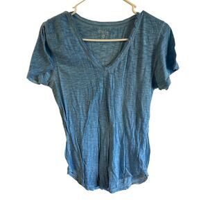 Woman’s Curfew Blue V-Neck T-Shirt XL